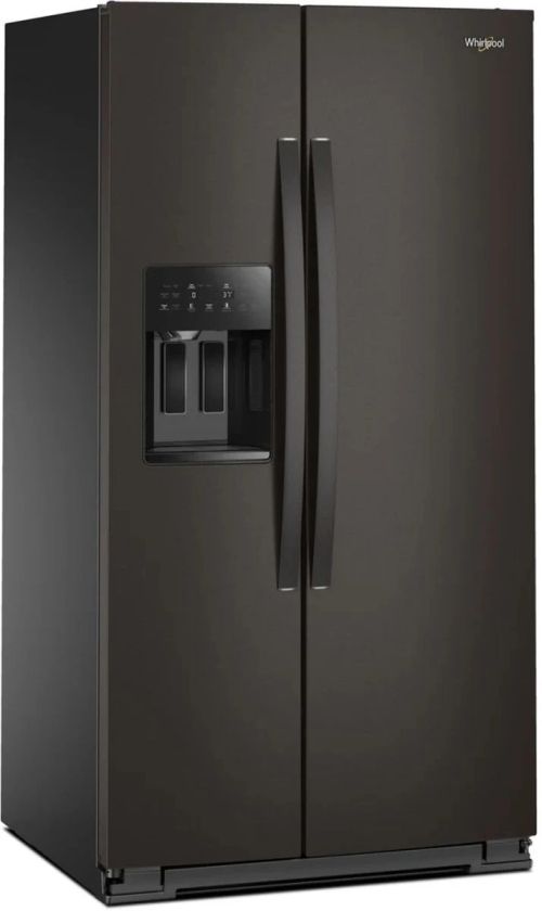Whirlpool® 36 in. 28.7 Cu. Ft. Black Stainless Steel Side-by-Side Refrigerator-1