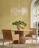 Currey & Company Bismarkia Gesso White Small Chandelier-5