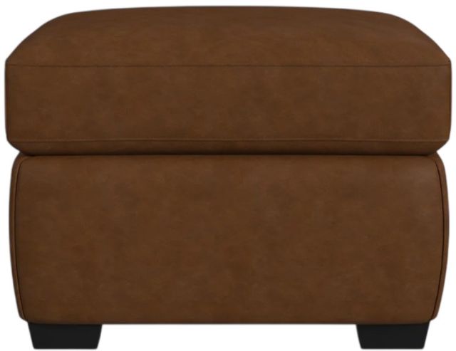 Flexsteel® Hudson Autumn Leather Ottoman-3