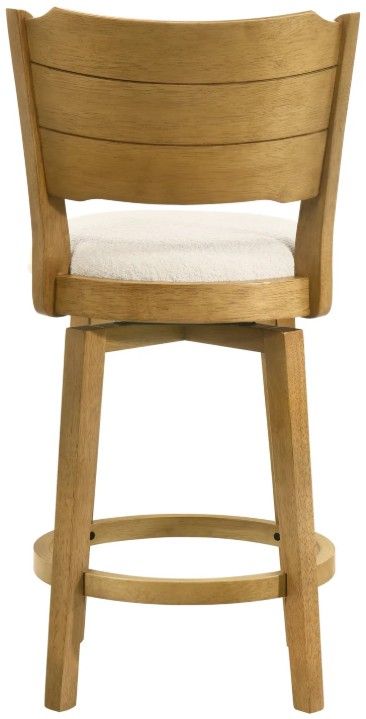 Armen Living Winsley Amber Stone/White Counter Stool-4