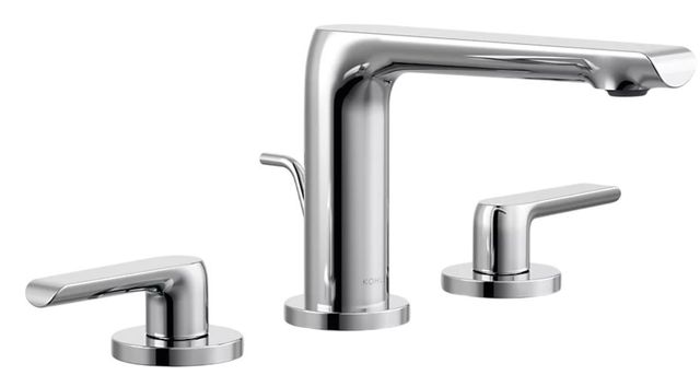 KOHLER® Avid® Polished Chrome Widespread Bathroom Sink Faucet-0