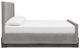 Magnussen Home® Kinsley Black Heron/Oslo Pewter Queen Upholstered Panel Bed-2