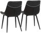 Linon August 2-Piece Black Dining Chair Set-5