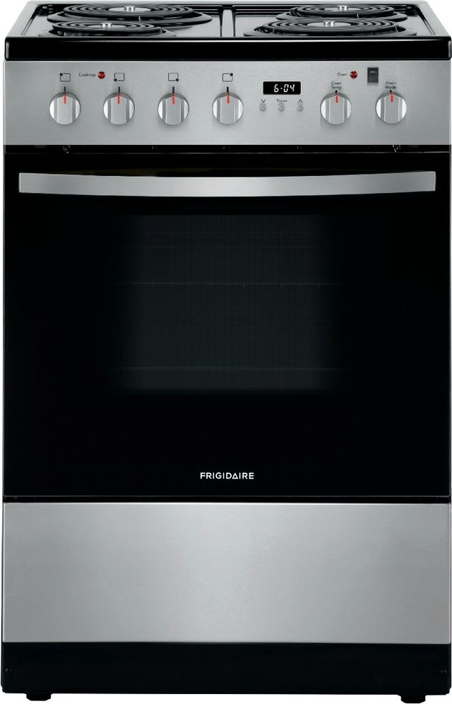 Frigidaire® 24" Stainless Steel Freestanding Electric Range-0