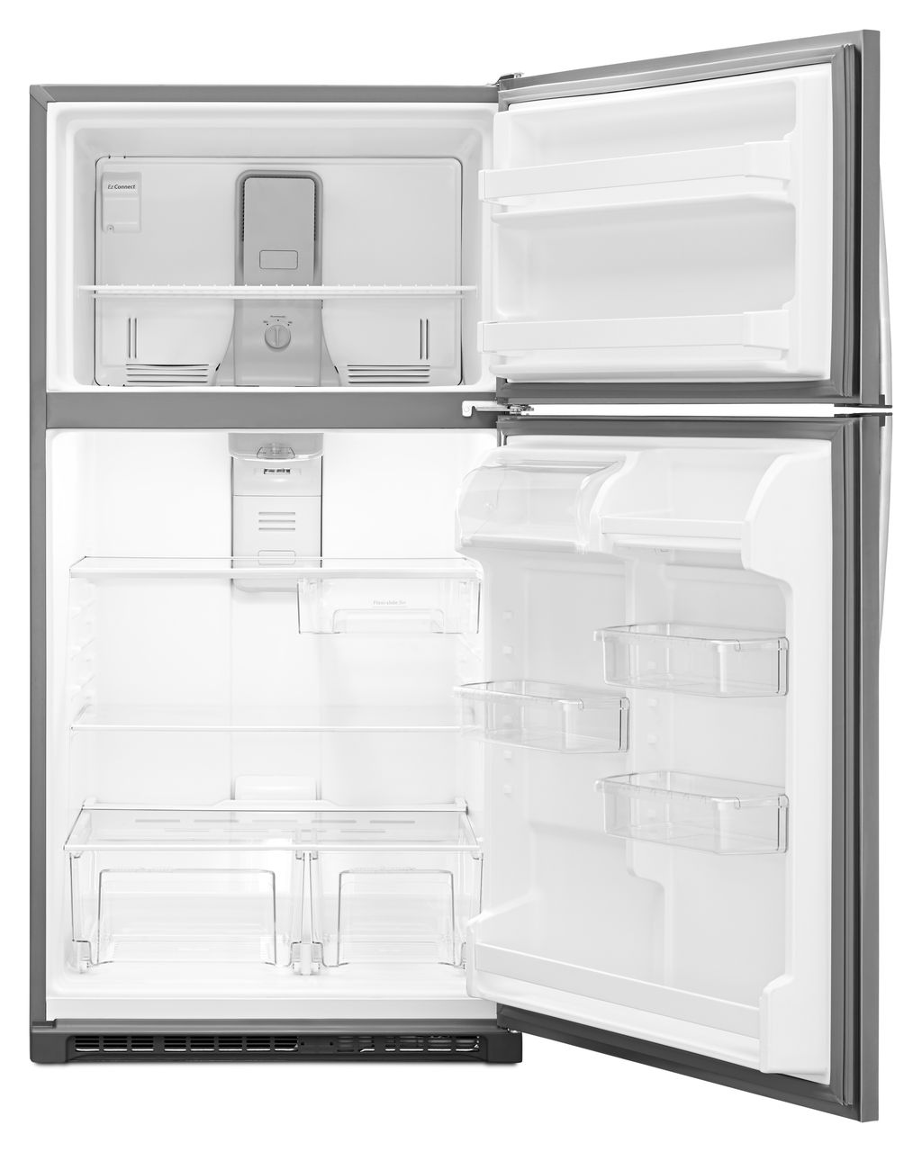 Whirlpool 33 in. 20.5 Cu. Ft. Fingerprint Resistant Stainless Steel Wide Top Freezer Refrigerator