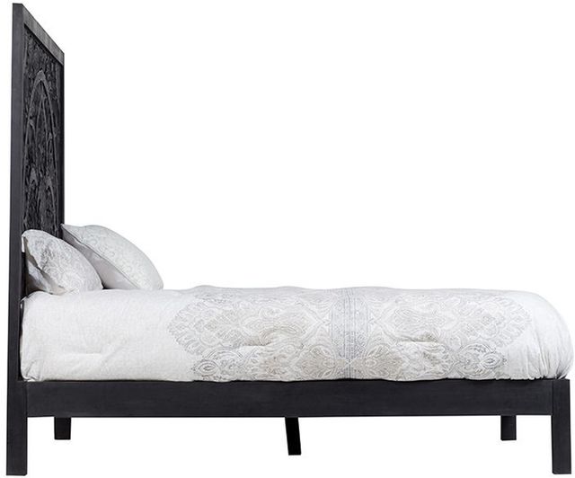 Porter International Designs Bali Black Queen Panel Bed-2