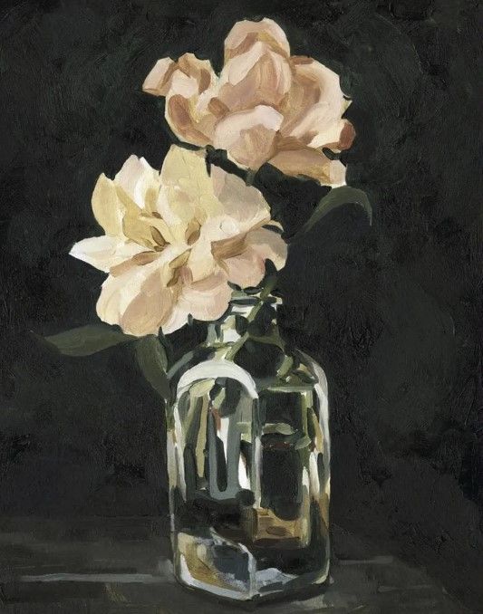 Classy Art Dark Rose Arrangement II by Emma Caroline Wall Art-1