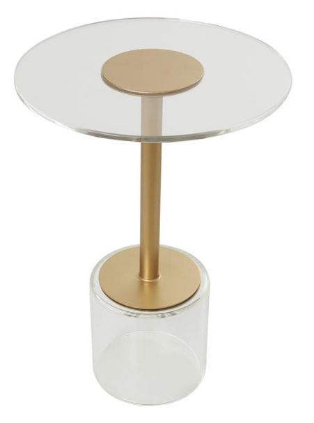 Deco Marche Clear Acrylic Accent Table-1