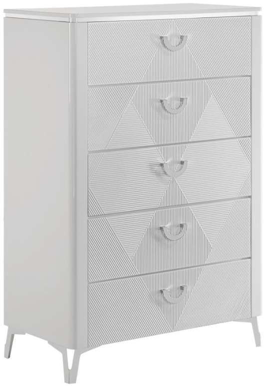 Coaster® Cassia White High Gloss Chest-0