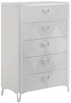 Coaster® Cassia White High Gloss Chest-0