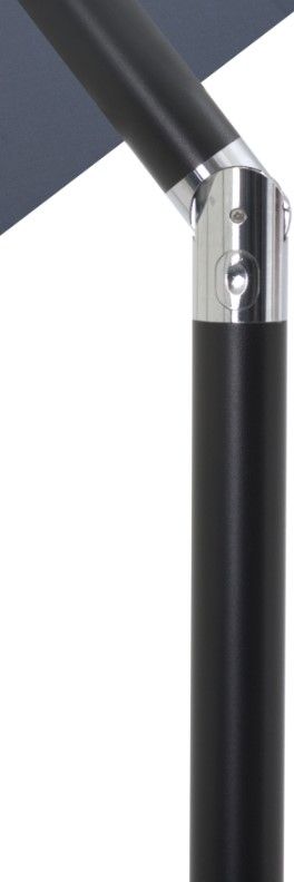 Meridian Furniture Fiji Gray/Matte Black Aluminum Outdoor Patio Umbrella and Base-4