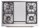 Ilve® Nostalgie II Noblesse 36'' Glossy Black Pro Style Dual Fuel Range with Copper Trim-4