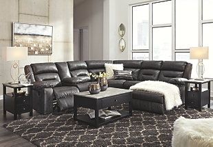 Signature Design by Ashley® Ezmonei 2-Piece Black/Gray Living Room Tables Set-3