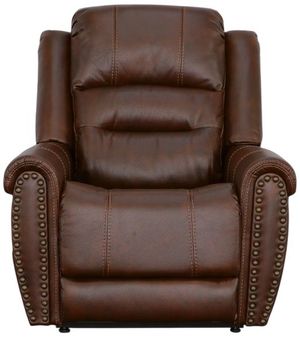 Flexsteel® Oscar Pumpernickel Brown Power Lift Recliner with Power Headrest