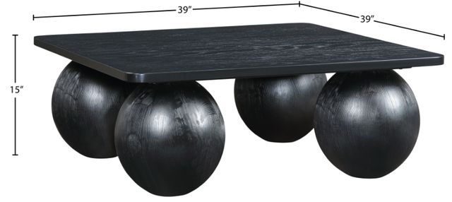 Meridian Furniture Fitch Black 39" Coffee Table-4