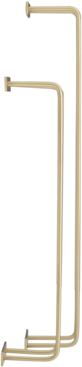 Powell® Triston Set of 2 Gold Metal Towel Racks-2