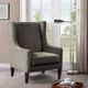 Olliix by Madison Park Brown Multi Barton Wing Chair-1