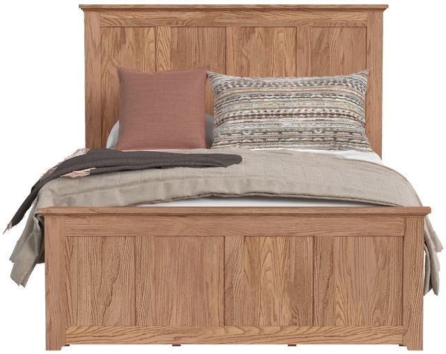 Intercon Oak Park Taupe 12-Drawer Queen Panel Storage Bed-2