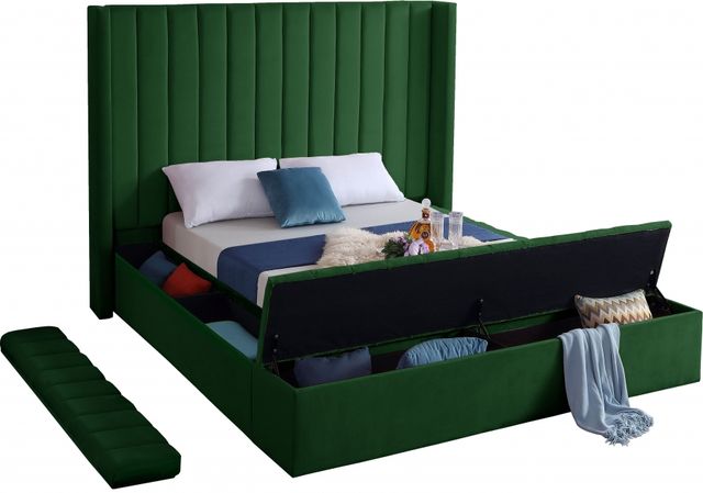 Meridian Furniture Kiki Green Full Bed-3