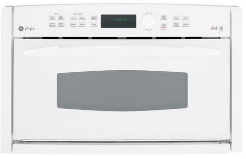 GE Profile™ Advantium® 27" Electric Single Oven Built In-White-0