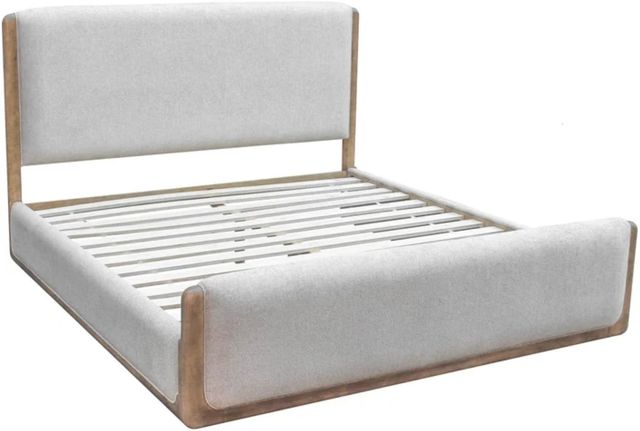 Modus Furniture Hollis Cabin Glow/Sweater King Upholstered Panel Bed-0