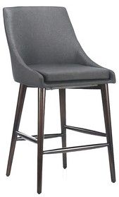 Mazin Furniture Fillmore Charcoal 24 Inch Counter Side Dining Chair-1
