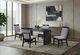 Global Furniture USA Glass Top Dining Table with Dark Brown Base-3
