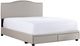 HH2 Home Kiley Brown/Beige Upholstered Queen Storage Panel Bed-0