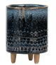 A & B Home Blue 6.5" Stoneware Vase-1