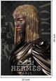 Classy Living Dramatic Name Brand Gold Chains Wall Art-2