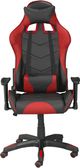 Brassex Inc. Black/Red Gaming Chair-1