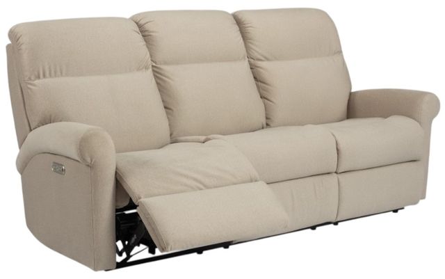 Flexsteel® Davis Oat Power Reclining Sofa with Power Headrests-1