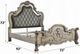 ACME Furniture Dresden Vintage Bone White Queen Panel Bed-2