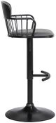 Armen Living Nash Black/Gray Adjustable Bar Stool-2