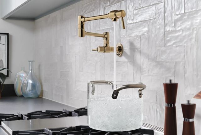 Brizo Brizo European Brilliance® Luxe Gold® Wall Mount Pot Filler Faucet-1