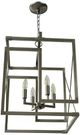 YHD Brush Nickel 4-Light Chandelier-3
