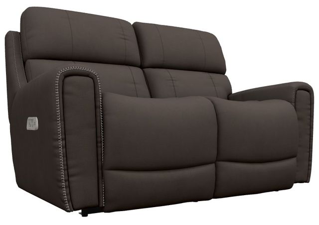 La-Z-Boy® Apollo Slate Leather Power Reclining Loveseat with Headrest and Lumbar-0