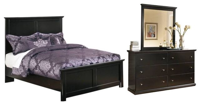 Signature Design by Ashley® Maribel 3-Piece Black Full Panel Bed Set-0
