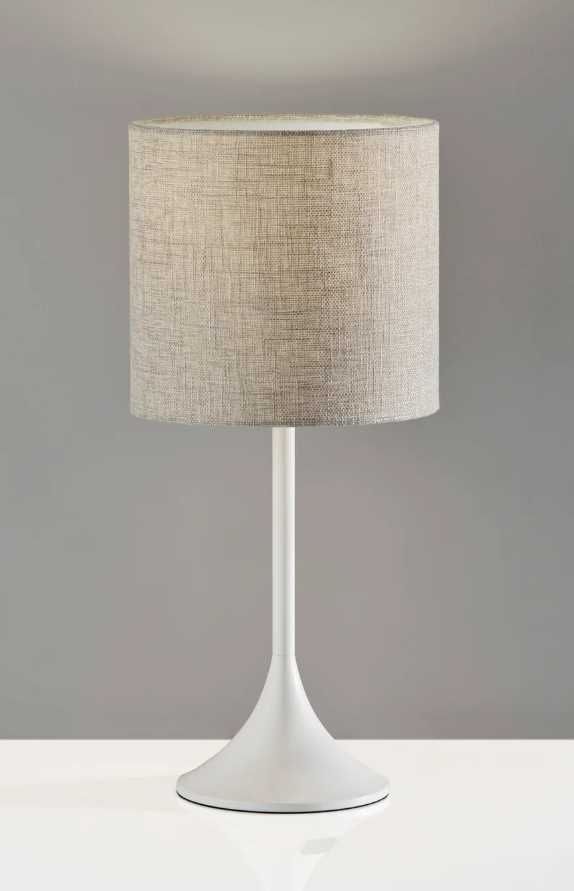 Adesso® Leslie White Table Lamp-1