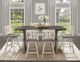 Homelegance® Amsonia Distressed Gray/White Sand Swivel Counter Chair with X-Back-1