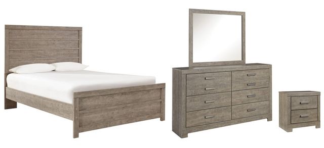 Signature Design by Ashley® Culverbach 4-Piece Gray Full Panel Bed Bedroom Set-0
