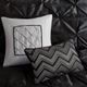 Olliix by Madison Park Laurel 7 Piece Black California King Tufted Comforter Set-5