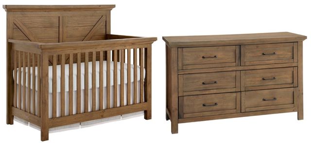 white christmas dresses Bush Home Key West 6 Drawer Dresser in Washed Gray by Bush Home main image 1