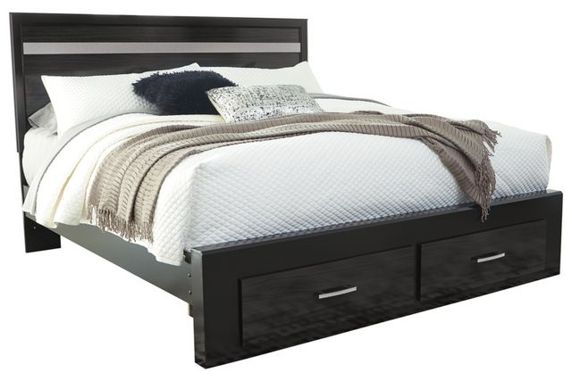 Signature Design by Ashley® Starberry 5-Piece Black King Storage Panel Bed Set-1