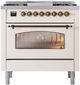 Ilve® Nostalgie II Series 36" Antique White Pro Style Dual Fuel Range-2