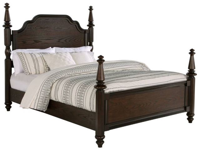 Coaster® Andover Dark Oak Queen Poster Bed