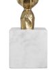 A & B Home Gold/White Aluminum 15" Table Lamp-3
