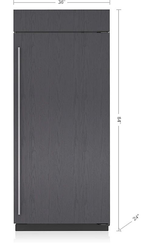 Sub-Zero® Classic Series 36" 20.6 Cu. Ft. Panel Ready Column Freezer-1
