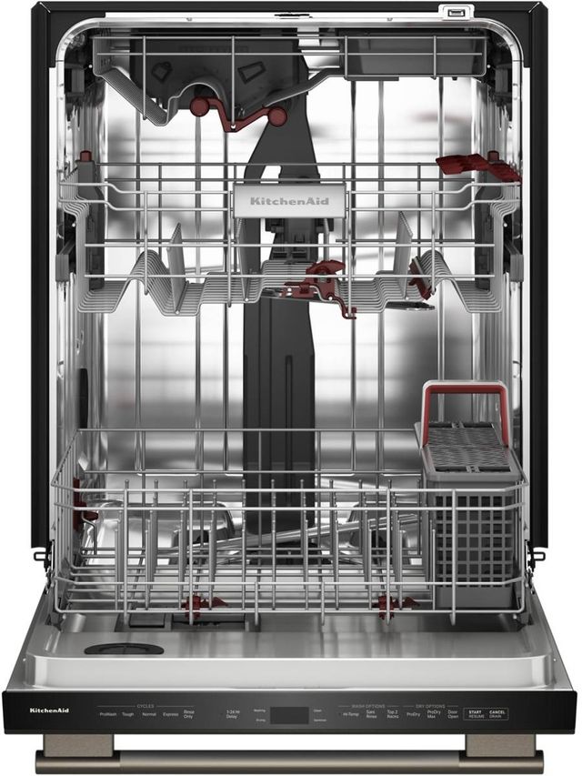 KitchenAid® 24" Black Ore 360° Max Jets™ Third Rack Top Control Built-In Dishwasher with ProDry™ System-2