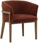 Dovetail Furniture Delmore Natural/Rust Dining Arm Chair-0